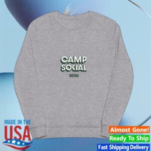 Camp Social Merch Store Unisex Organic Sweatshirt