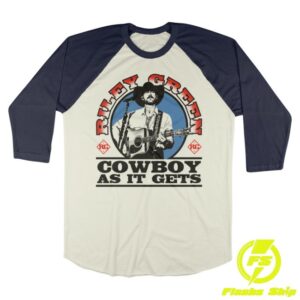 Riley Green Music Store Merch Cowboy As It Gets Raglan