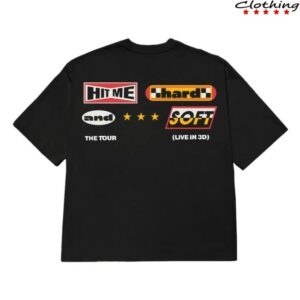 Billie Eilish Store Merch Billie Upside Down Live In 3D T-Shirt