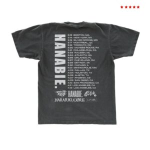 Hanabie Store Merch 2026 Piggy Tour Tee