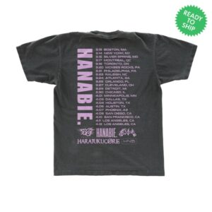 Hanabie Store Merch 2026 Hb Band Tour Tee