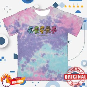 Boris Merch Store Dancing Froggies Tee Cotton Candy Tie Dye