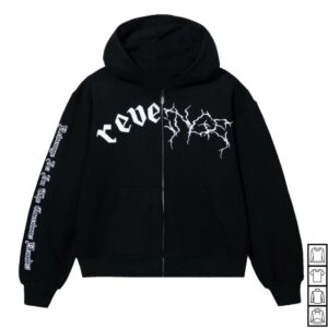 Revenge Merch Store Duality Zip Black