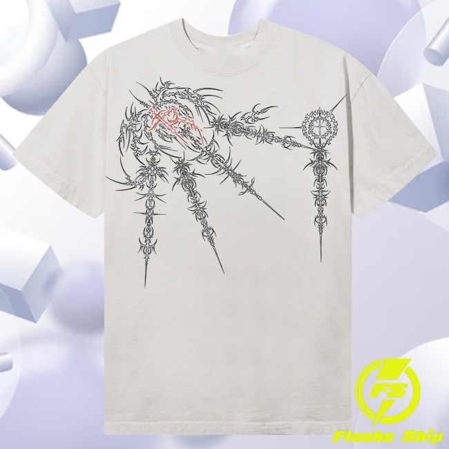 Revenge Store Merch Sigil Tee Cement Black