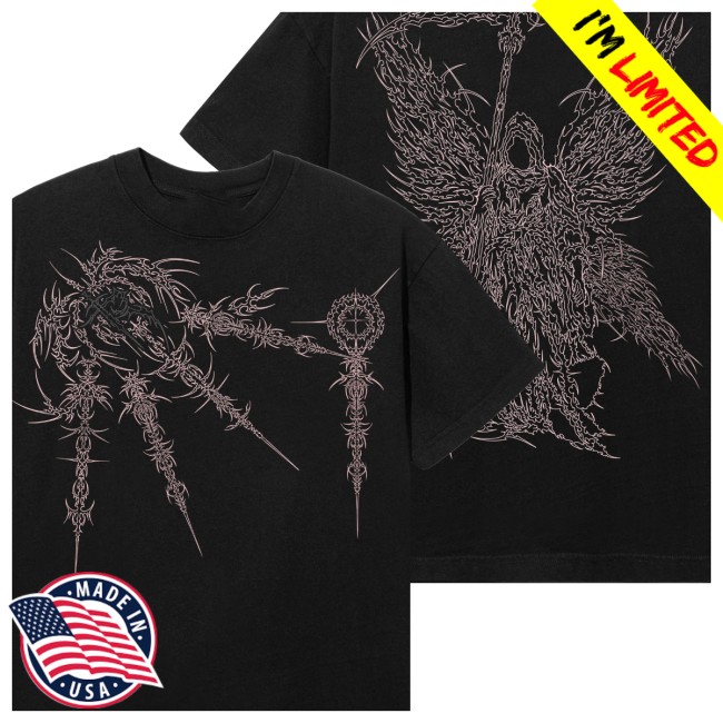 Revenge Store Merch Sigil Tee Black Pink