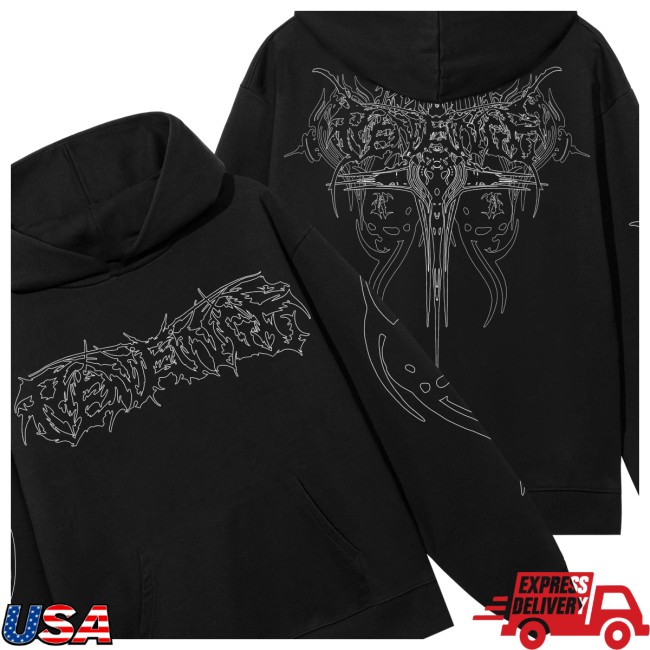 Revenge Store Merch Totem Hoodie Black