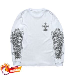 Warren Lotas Merch Store Coffin Reaper Thermal Long Sleeve T-Shirt White