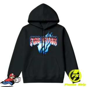 Tbnr Store Merch Nitro Flame Hoodie Black