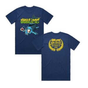 Sublimelbc Merch Store Red Rocks 2026 Navy Tee