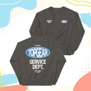Bbc Shop Merch Top Gear Crewneck Sweatshirt Service Dept