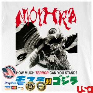 Godzilla Store Merch Mothra Terror White T-Shirt