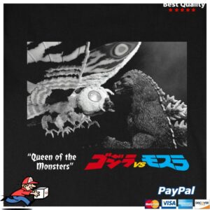 Godzilla Store Merch Mothra Queen Black T-Shirt