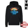 Modest Mouse Store Merch An Eraser And A Maze Rainbow Moth Hoodie