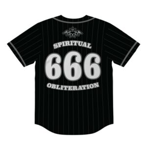 Closed Casket Activities Store Merch 100 Demons – Spiritual Obliteration – Baseball Jersey