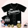Closed Casket Activities Store Merch 100 Demons - Spiritual Obliteration - Baseball Jersey