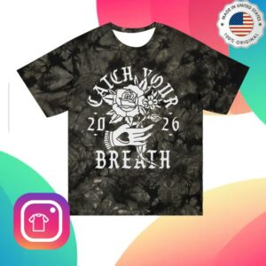 Catch Your Breath Merch Store Flower Hand T-Shirt