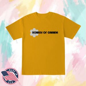 Boards Of Canada Merch Store Boards Of Canada Nuclear Family Logo T-Shirt Spectra Yellow