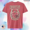 Country Calling Festival Merch Store Crab Horseshoe Lineup Tee Washed Red