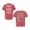 Country Calling Festival Merch Store Crab Horseshoe Lineup Tee Washed Red