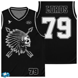 Lords Of Gastown Store Merch Chief Rocka Hardwood Jersey – Black White