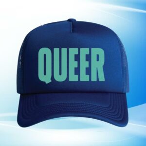 The Bitter Southerner General Store Merch Queer Trucker Hat (Blue)