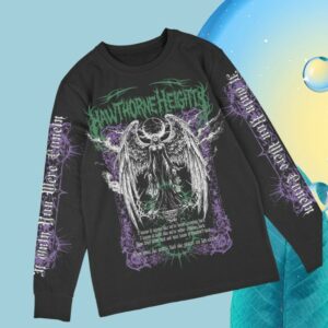 Hawthorne Heights Store Merch Hawthorne Heights – Angel Of Death Long Sleeve T-Shirt – Black