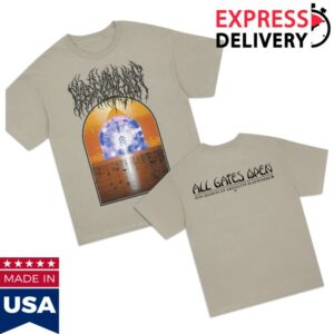 Blood Incantation Store Merch All Gates Open Back Cover T-Shirt