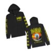 Blood Incantation Store Merch All Gates Open Zip Up Hoodie (Black)