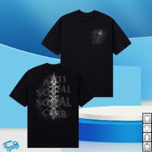 Anti Social Social Club Merch Store Anguish Usa Made Short Sleeve Tee