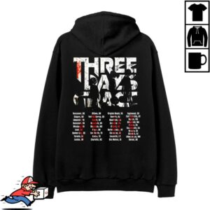 Three Days Grace Store Merch Alienation 2025 Tour Hoodie