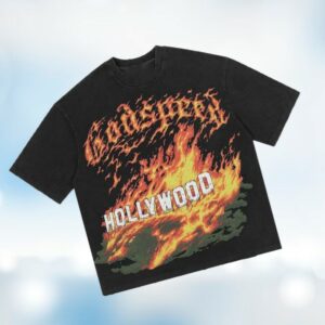 Nwahype Store Merch Godspeed Hollywood Inferno Tee Black