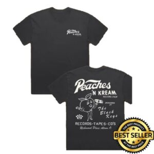 The Black Keys Merch Store Peach Record Shirt