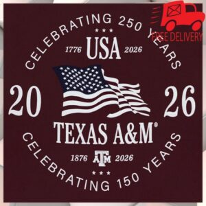 Aggieland Outfitters Store Merch Texas A&M Next Level Celebrating 150 & 250 Years T-Shirt