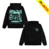 Drinkarizona Merch Store Black & Teal Scratch Doodle Cotton-Blend Hoodie