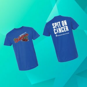 Traverse City Pit Spitters Pit Shop Store Spit On Cancer T-Shirt