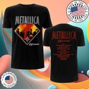 Metallica Merch Store Reload Vintage Black Tee