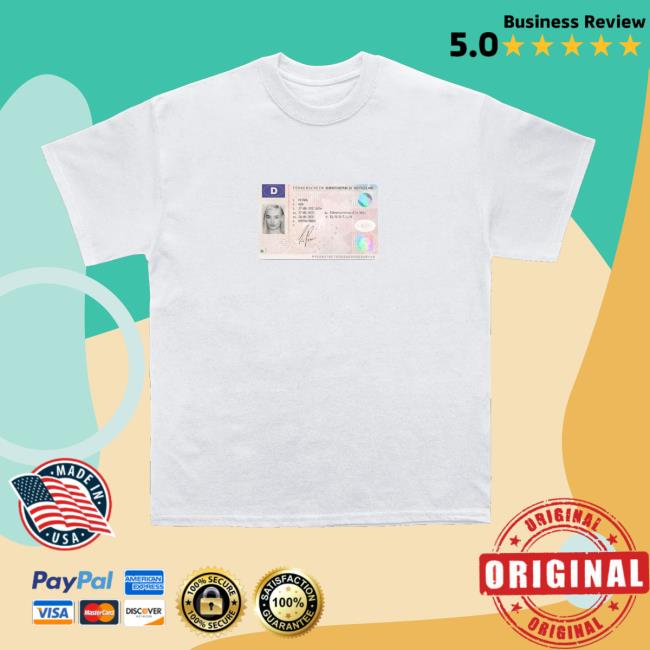 Kim Petras Merch Store Holographic Id Tee