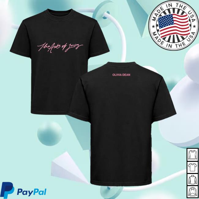 Olivia Dean Merch Store The Art Of Loving Script Tee