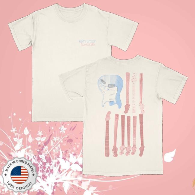 Keith Urban Merch Store Flow State Ivory Guitar Tee