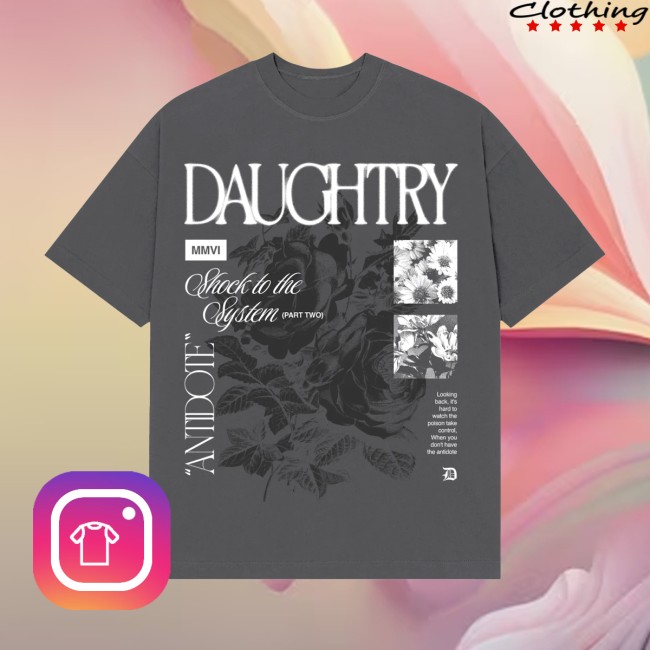 Daughtry Store Merch Shock To The System Grey Tee