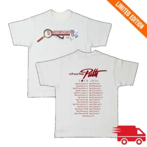 Charlie Puth Store Merch Whatever’s Clever 2026 White Tour T-Shirt