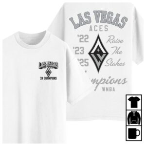 Acesteamshop Store Merch Killer Merch Las Vegas Aces Raise The Stakes Championships Tee