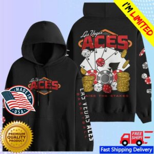 Acesteamshop Store Merch Killer Merch Las Vegas Aces Five Of A Kind Poker Hoodie