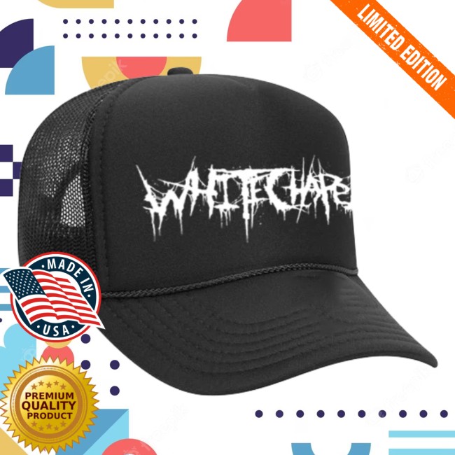 Whitechapel Store Merch Classic Logo Black Trucker Hat