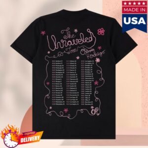 Olivia Rodrigo Store Merch The Unraveled Tour Shirt