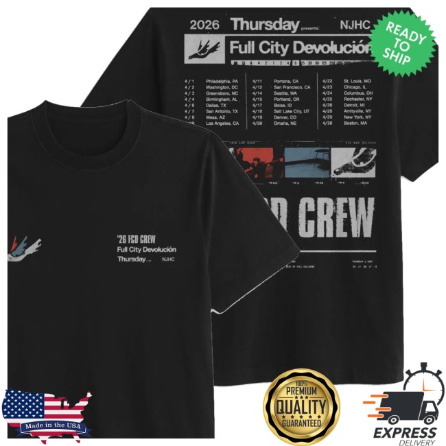 Thursday Merch Store Fcd Dates Tee