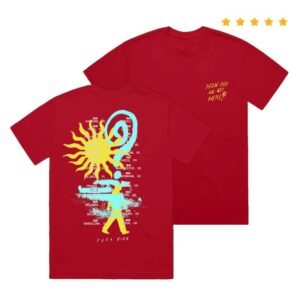 Louis Tomlinson Merch Store How Did We Get Here Uk Eu Tour Red T-Shirt