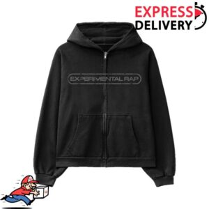 Jpegmafia Merch Store Experimental Rap Logo Zip Hoodie Black