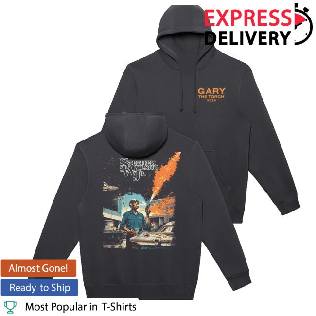 Stephen Wilson Jr Merch Store Gary Torch Tour Smoke Grey Pullover Hoodie