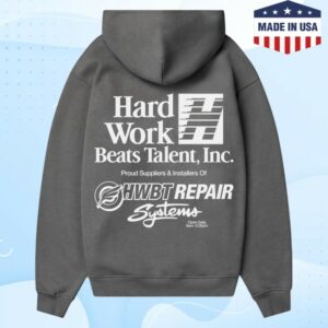 Hwbt Store Merch Shop  Repair Systems Oversized Hoodie – Charcoal